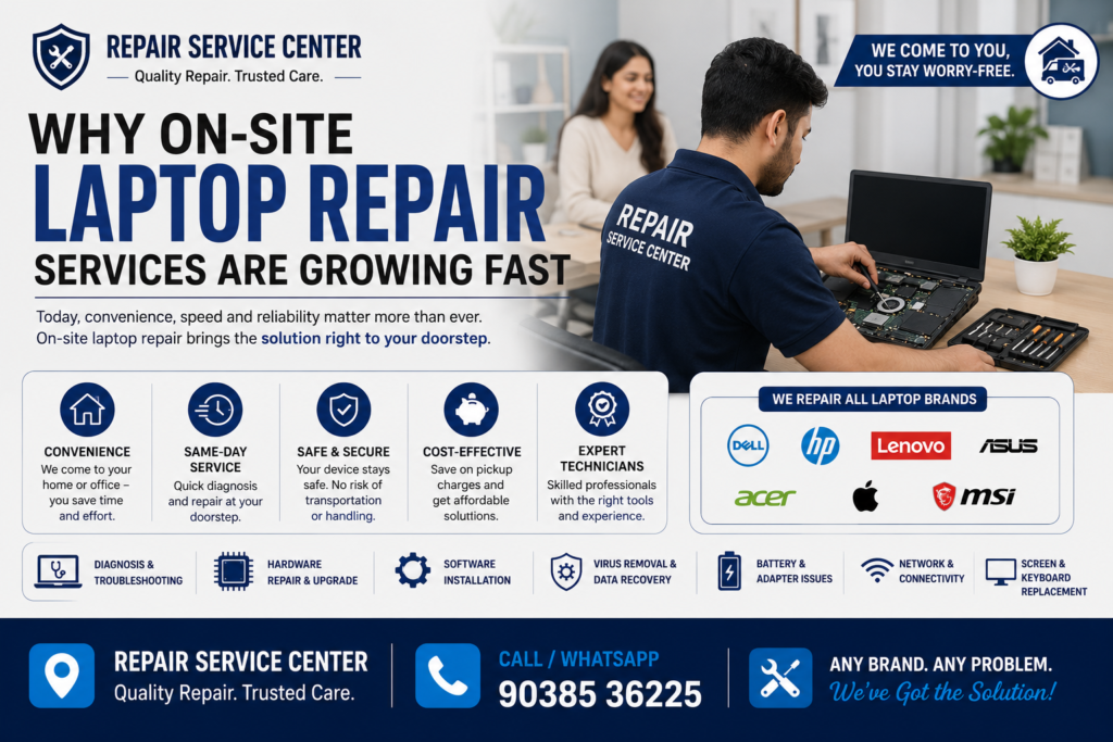 On-Site Laptop Repairing Services Are Growing Fast